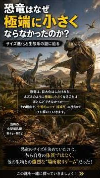 恐竜はなぜ「小さく」ならなかった？巨大化の裏にあった生態系の謎【恐竜・進化】