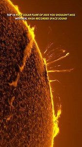 Top 10 Huge Solar Flare of 2025 with real NASA-Recorded Solar Sound #solarflare #sun #solar #space #astronomy | Space science