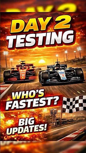 F1 Bahrain Testing Day 2 🔥 The Grid Just Got Interesting