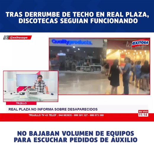 Colapso del techo en Real Plaza Trujillo: Tragedia
