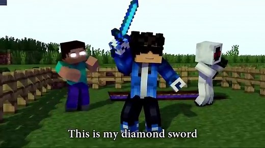 ♫ "DIAMOND SWORD"♫ - Best Minecraft Animation Song - Top Minecraft Music