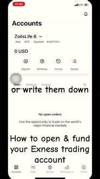 How to open and fund your Exness Trading account and connect it to your MT5 trading platform 🤔🥸🤩