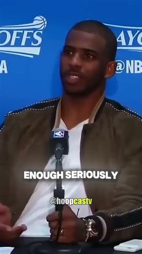CHRIS PAUL MAD AT THE INTERVIEW