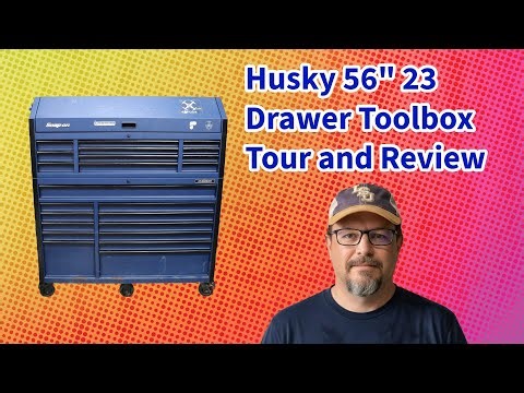 Husky 56", 23 Drawer Toolbox Tour and Review