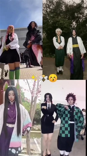 sweet little bumble bee 🐝 kny cosplayers new trend 📉#shorts#kiyokoshinohara#cosplay#demonslayer
