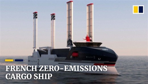 France unveils prototype zero-emission cargo ship powered by hydrogen