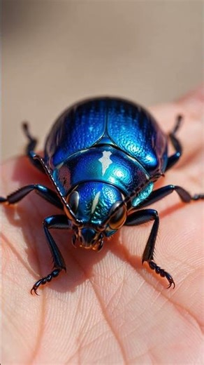 👉 This Insect Doesn’t Look Real… Madagascar Blue Jewel Beetle 💎