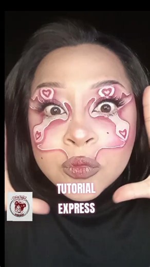 tutorial MUY express jaja 🤭 #makeup #maquillajeduradero #parati #sanvalentin #theweekend
