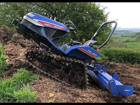 ISEKI TPC15 Track Tractor with 1.4 Meter Rotavator