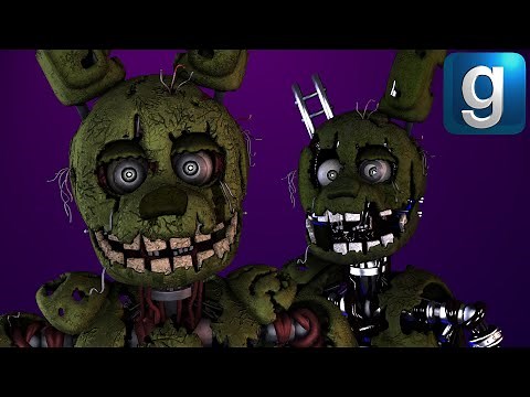 Gmod FNAF | Review | Brand New Springtrap And Ignited Springtrap Nextbots!