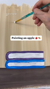 [clip] How to paint an apple 🎨🍎 #beginner #appleseason #howtopaint #paintingtips | Emily Seilhamer Art