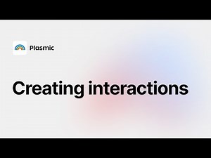 Creating interactions in Plasmic