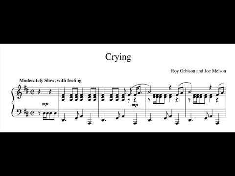 Roy Orbison - Crying | piano cover with sheet music