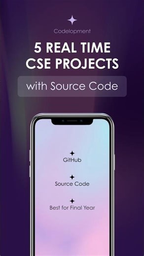 🔥 5 REAL‑TIME PROJECT IDEAS for CSE Students (With Source Code!) 🚀 | Final Year Project Ideas