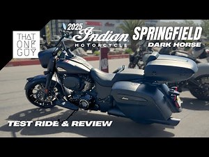 2025 Indian Springfield Dark Horse | Test Ride and Review