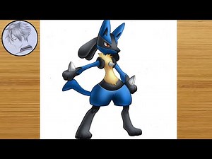 How to draw lucario Pokemon l easy step by Step l Tutorial video l All Anime Drawing Art