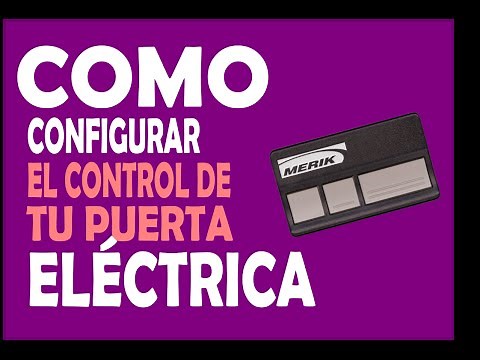 Instructions for programming the automatic garage door control.