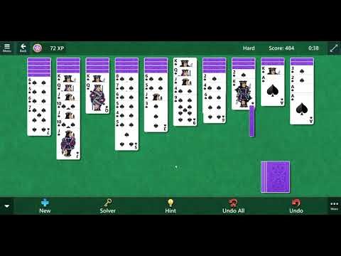 Microsoft Spider Solitaire, Hard, Fireworks Ending, Jan. 15, 2026