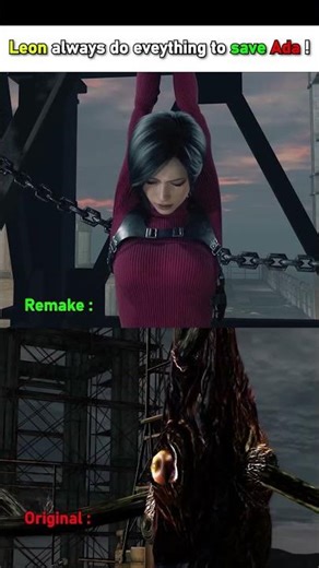 Leon has to look cool saving Ada