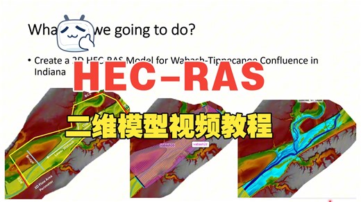 HEC-RAS二维模型视频教程 从原理到操作，详细讲解（第二讲）