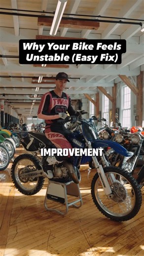 ajcatanzaro on Instagram: "Stop fighting your bike. ⬇️ A loose steering stem creates head shake and instability. Tighten it and the bike feels calmer, tracks straighter, and is easier to ride. - #motocross #dirtbike #tip #learntoride #twowheels"
