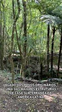 Uma das maiores estruturas de casa subterrânea da América em Caxias do Sul | Povos Originários