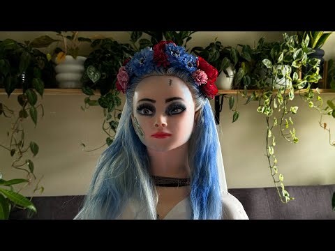 ASMR Corpse Bride 🧟‍♀️ Hair and Makeup Tutorial 😂 Finishing Touches 🙈