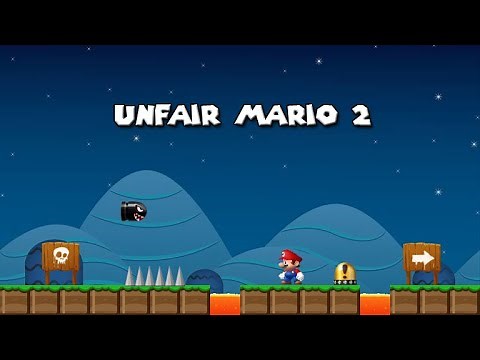 Unfair Mario 2 walkthrough almost perfect game play
