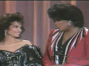 Susan Lucci and Oprah Winfrey at the 14th Daytime Emmy Award
