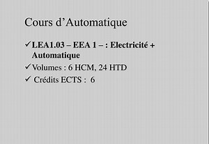 Cours d’Automatique - SlideServe