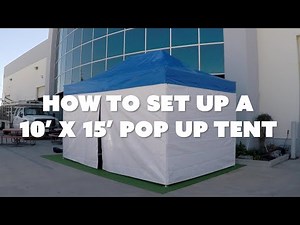Pop Up Canopy Setup Video - 10x15 Collapsible Frame
