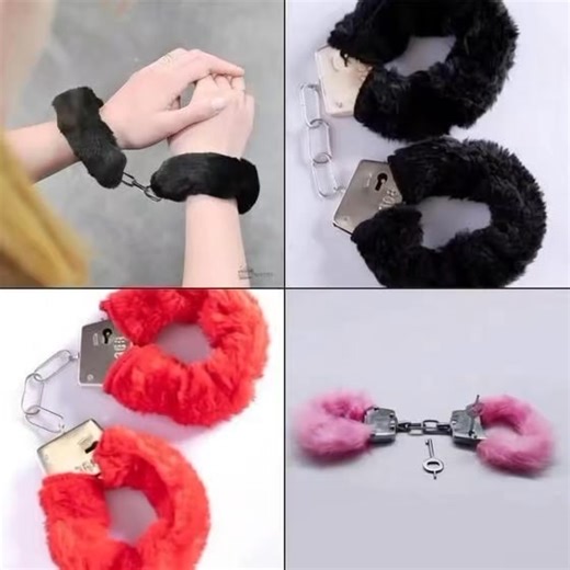 Smalls Store on Instagram: "Plush Furry Handcuffs - Soft Fuzzy Novelty Bondage Toy Add playful spice with these ultra-soft plush furry handcuffs! Featuring comfortable faux fur lining, sturdy metal chain & quick-release key. Perfect for beginners, couples' fun & light bondage. Available in black, red & pink – tease & please safely! #FurryHandcuffs #PlushHandcuffs #SexToys #BondageToy #CouplesToy #BedroomFun #LightBondage #FuzzyHandcuffs #AdultToys #SexyAccessories #BDSMForBeginners #NaughtyToys 