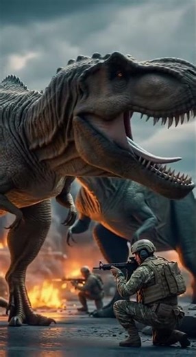 Best thrilling dinosaur #fightingscenes #dinosaur