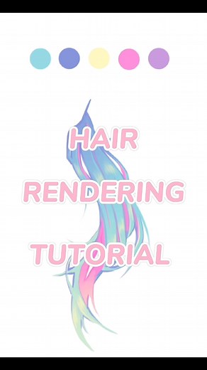 My First Tutorial: Step-by-Step Digital Art Rendering | Hair Drawing Process