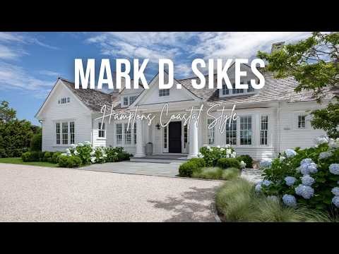 Hamptons Coastal Style inspired by Mark D Sikes with crisp white navy and sandy neutrals