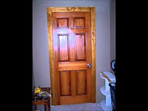 Stained Solid Pine Door