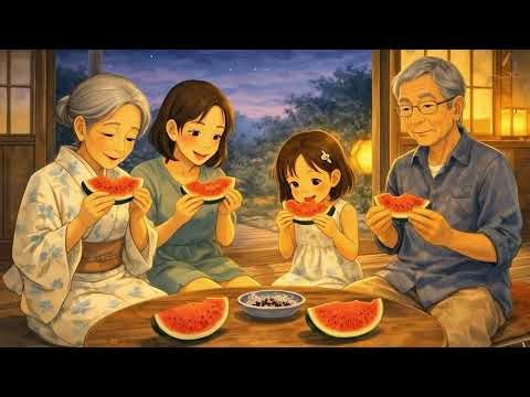 A Lazy Summer Evening Catching Fireflies and Sharing Stories | Ghibli Childhood Memories ASMR