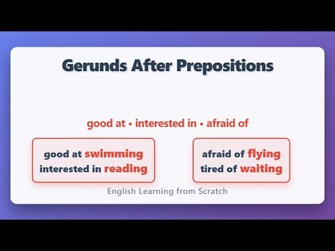 Master Gerunds After Prepositions | English Grammar for Beginners