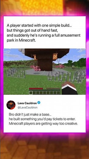 From Simple Build to Epic Amusement Park in Minecraft!