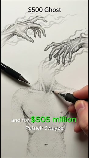 From $1 to $505 Million Ghosts: Speed Art Ghost Challenges | Patrick Swayze Ghost Portrait