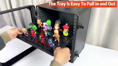 Miniatures Storage Case Miniatures Transport Case Aluminum Alloy Frame with Lock (Large Size)