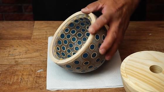 How this guy crafted a designer lamp from bamboo