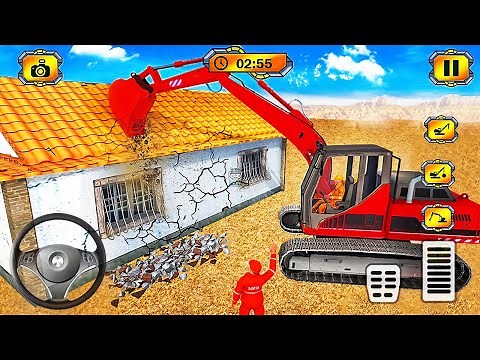 Heavy Excavator Crane City Construction Sim 2025 - Android Gameplay
