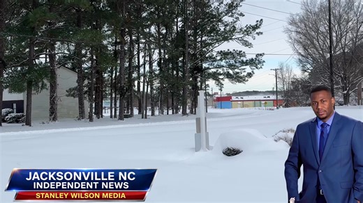 Happy Snow Day, Jacksonville. From all of us at Jacksonville NC Independent News, we hope everyone is staying warm, enjoying the snowfall responsibly, and—most importantly—remaining safe. If you can, please avoid traveling and stay off the roads to reduce risk. Continue to look out for one another, and have a safe and blessed Sunday. Stanley Wilson Jacksonville NC Independent News | Jacksonville NC Independent News