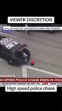 Viewer Discretion: wild high-speed police chase in LA ends with violent wreck
