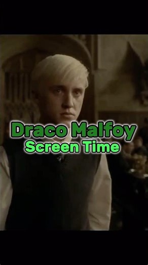 Draco Malfoy’s Screen Time Through The Movies #dracomalfoy #harrypotter #hp #draco