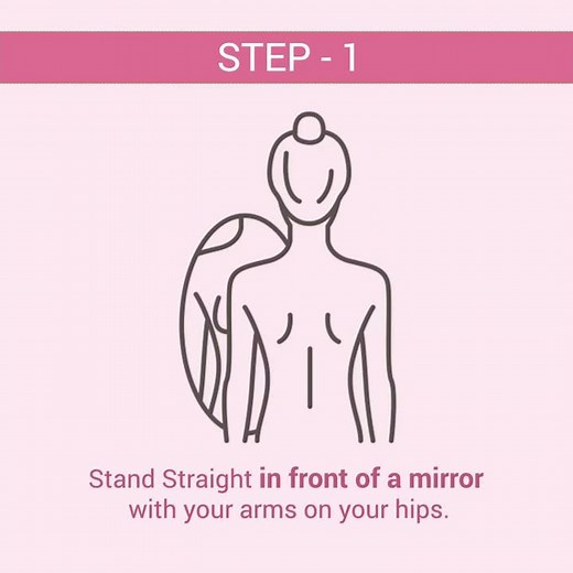 5-Steps for Breast Self-Examination