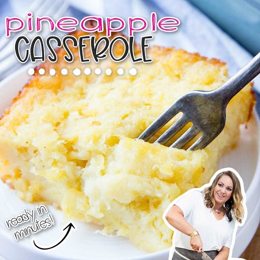 PRINT FULL RECIPE--> https://realhousemoms.com/pineapple-casserole/ Pineapple Casserole is a delicious side dish and is especially perfect with ham! It is easy to make and tastes great! | Real Housemoms