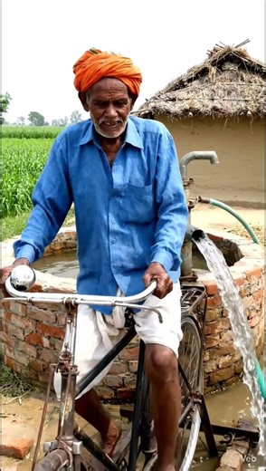 Bicycle Powered Water Pump 🚲💧#shorts
