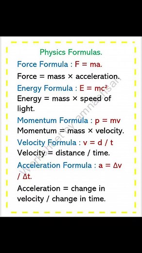 Physics Formulas #physics #usa #italia #germany #india #Pakistan #belgium #italy #canada #mexico #argentina #brasil #California #Texas #Florida #NewYork #Pennsylvania #Illinois #Ohio #Georgia #NorthCarolina #Michigan #NewJersey #Virginia #Washington #Arizona #Massachusetts #Indiana #Tennessee #Missouri #Maryland #Minnesota | Sciences ST